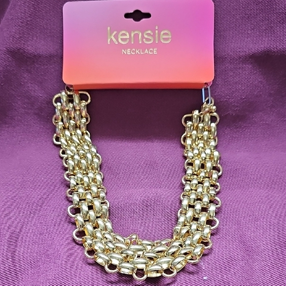 Kensie Jewelry - Kensie Gold Tone Thick Fashion Necklace